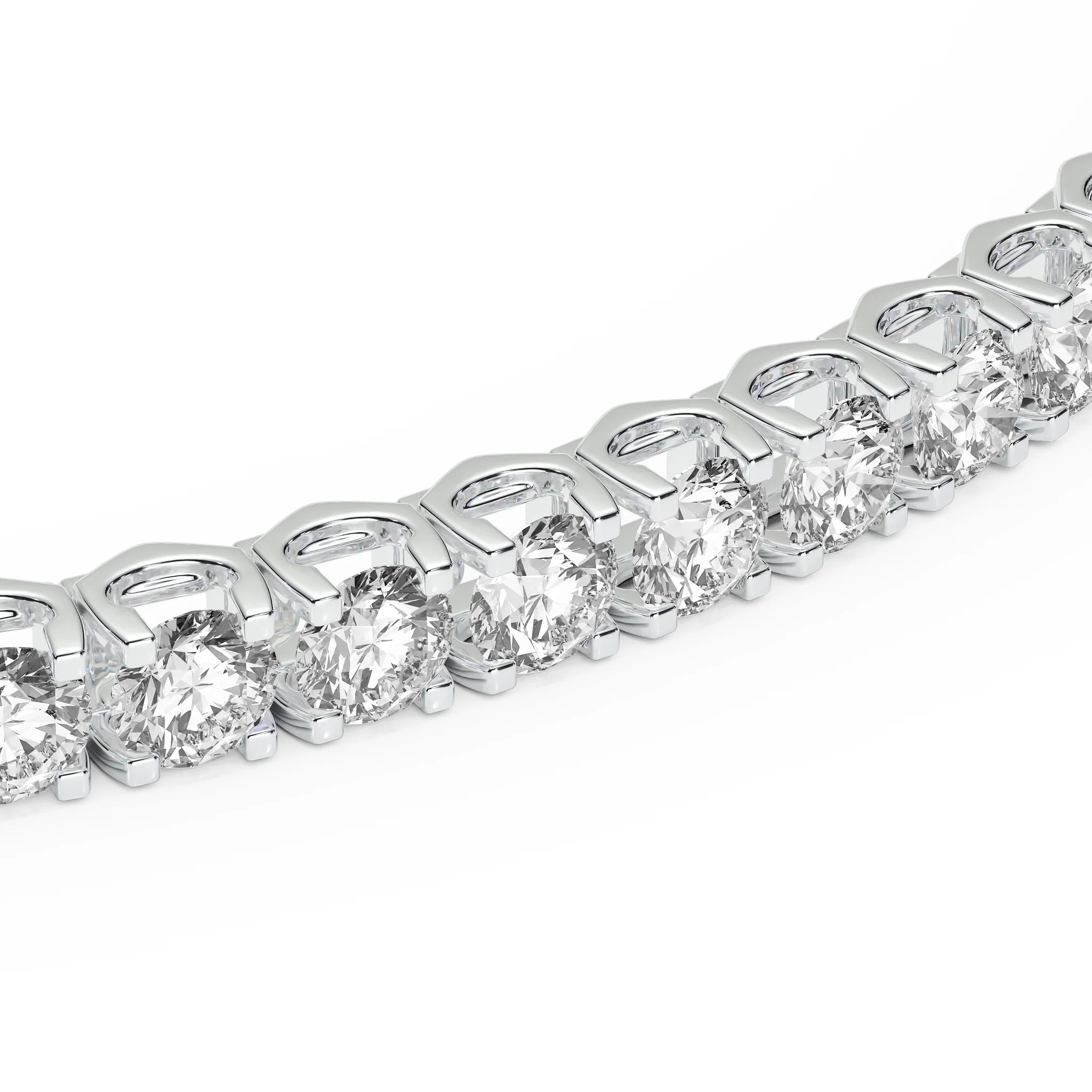 one line diamond necklace