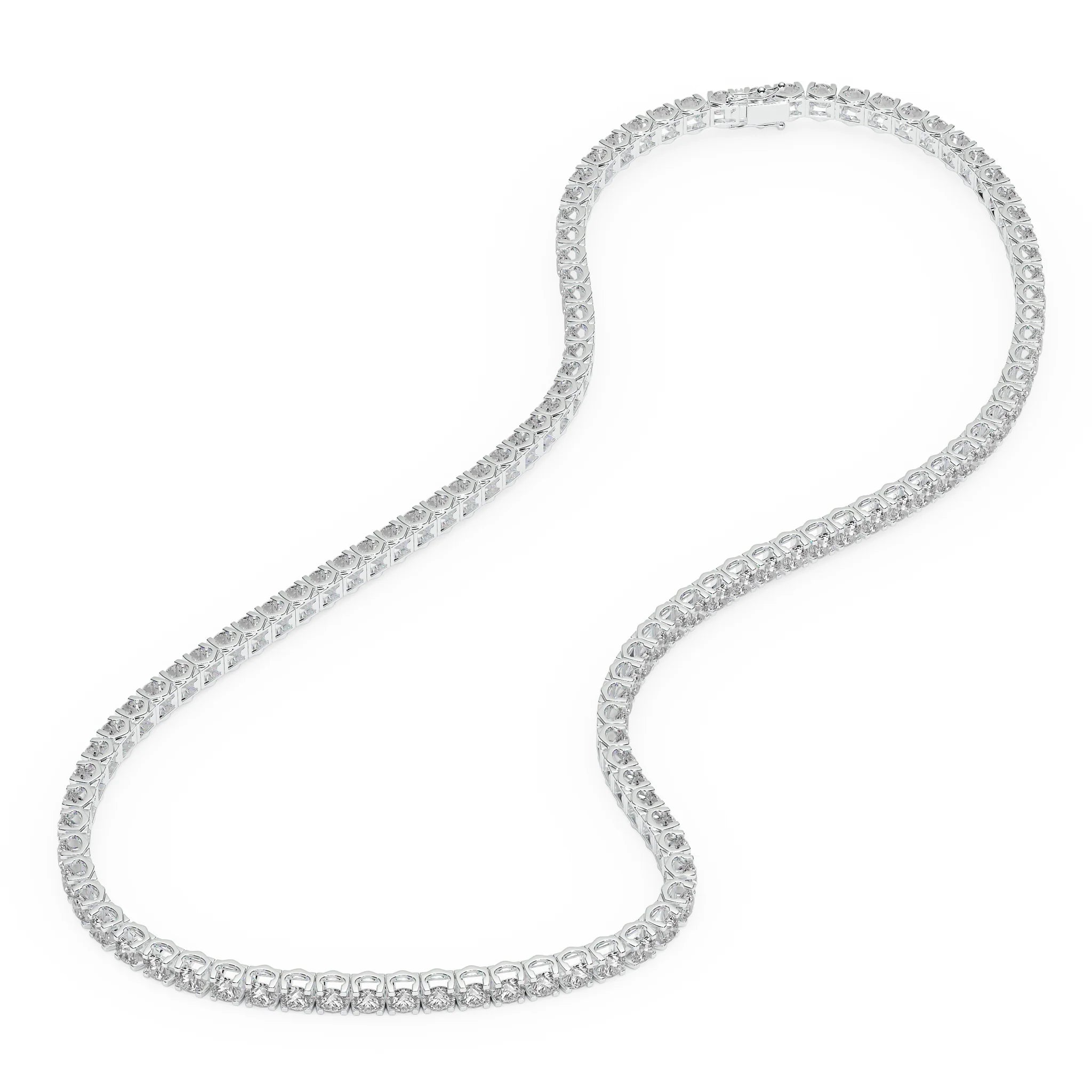 one line diamond necklace