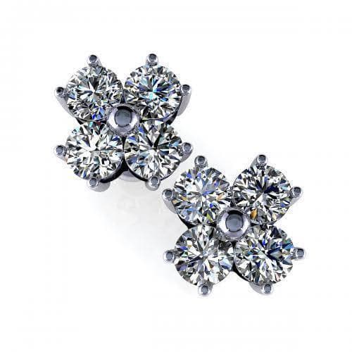 Diamond Earrings-0.50-1.50 CT Round Cut Diamonds