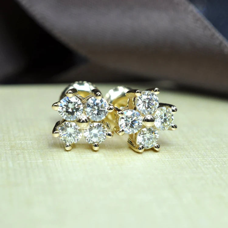 Diamond Earrings-0.50-1.50 CT Round Cut Diamonds