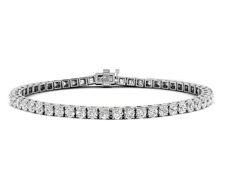 Round Cut Diamonds - Tennis Bracelet