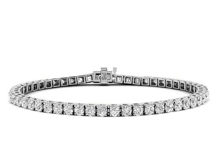 Round Cut Diamonds - Tennis Bracelet