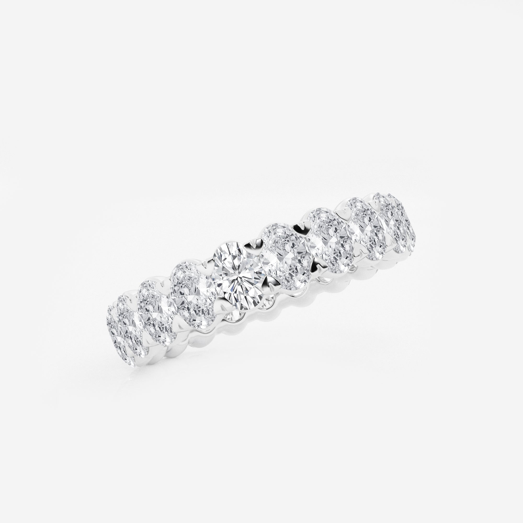 3 ctw Oval Lab Grown Diamond Eternity Band - 4.2mm Width