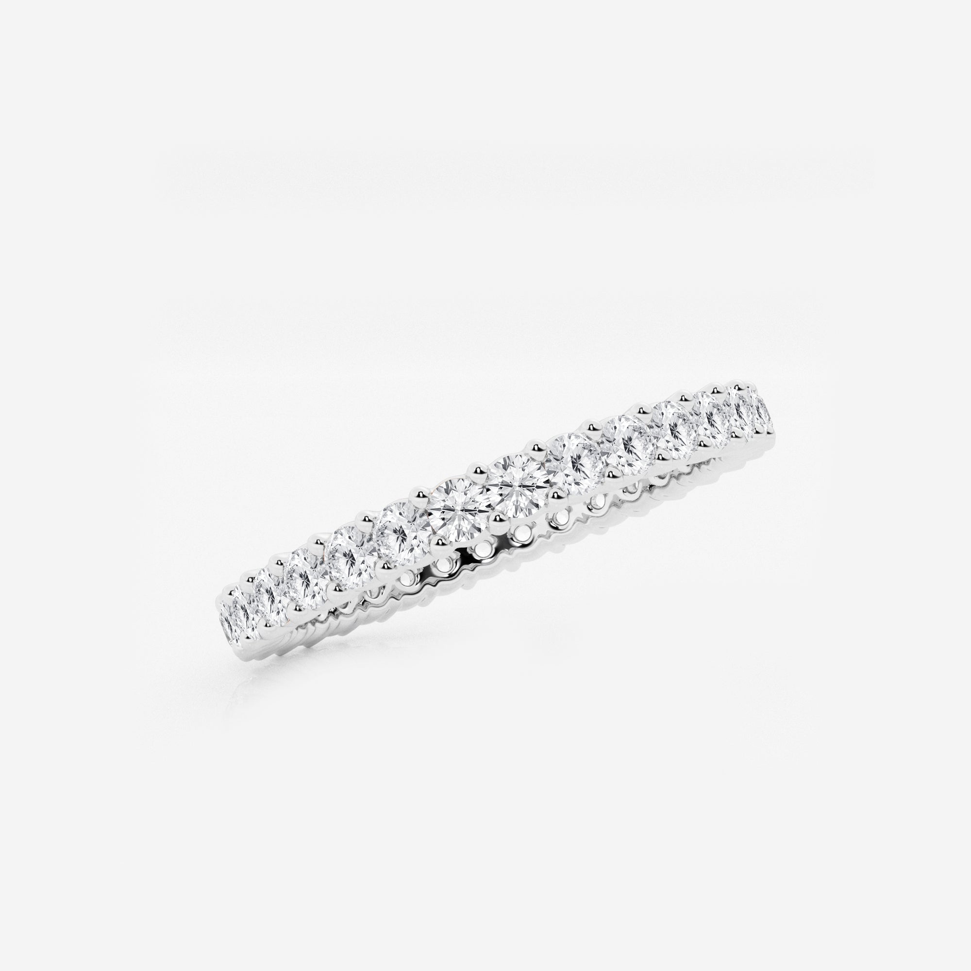 1/2 ctw Shared Prong Round Lab Grown Diamond Eternity Band - 1.8mm Width