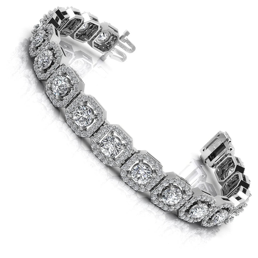 Round Cut Diamonds - Diamond Bracelet
