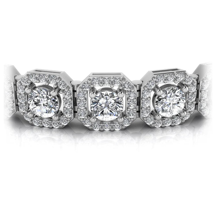 Round Cut Diamonds - Diamond Bracelet