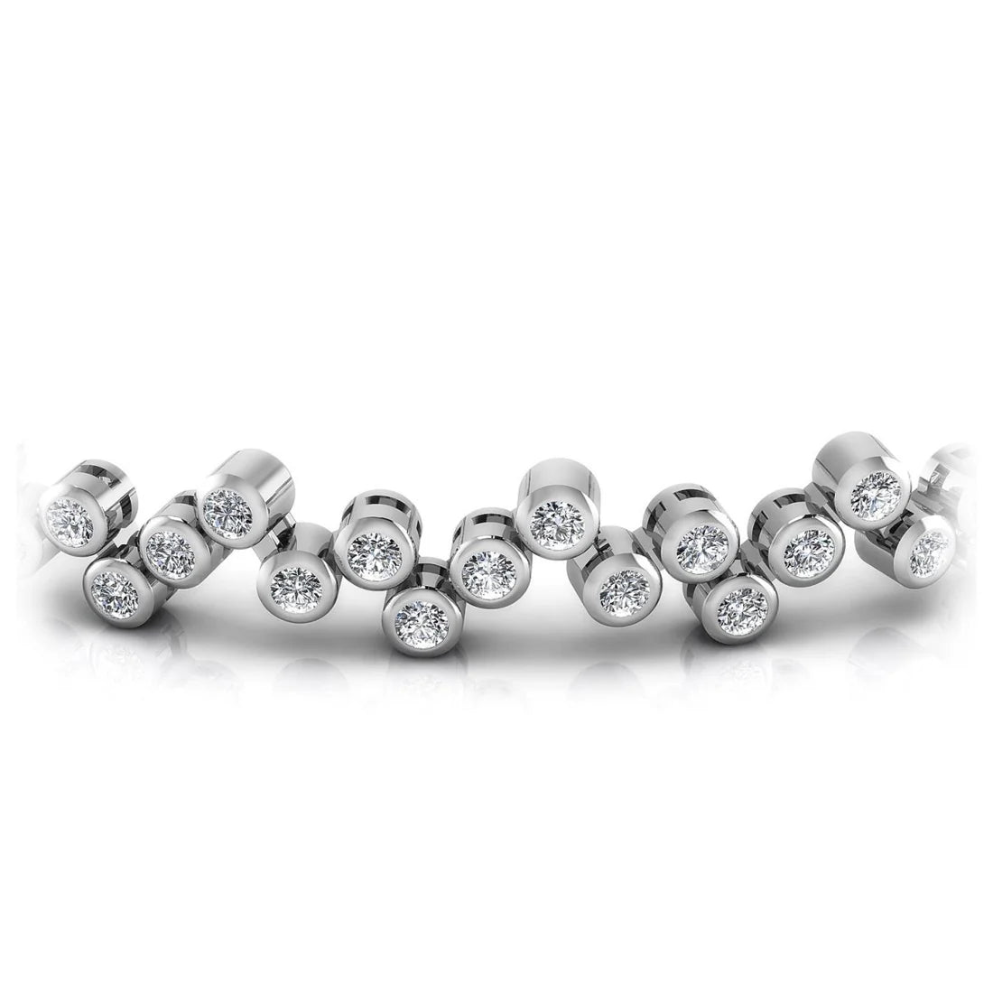 Round Diamond (Lab Grown) Weight Bracelet