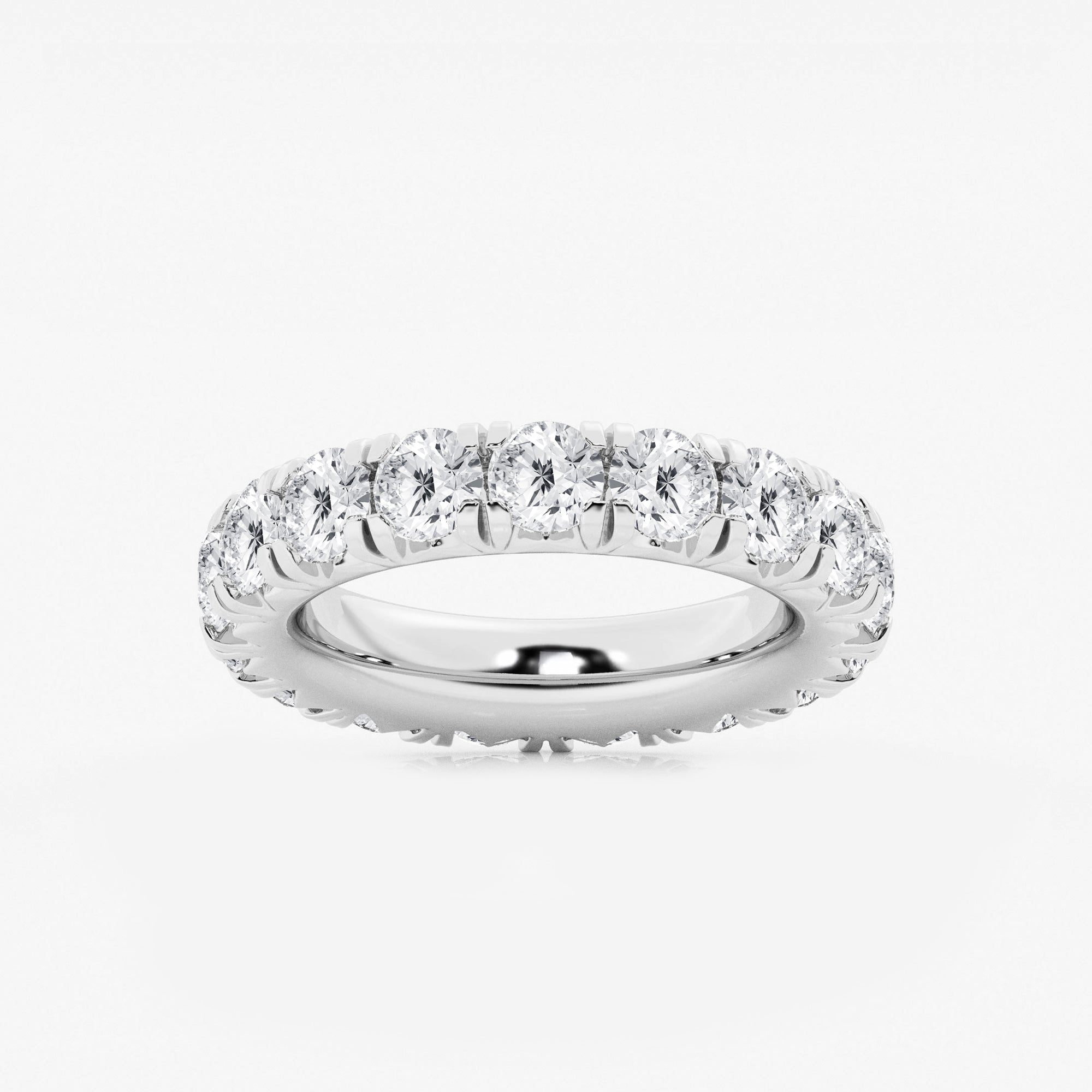 5 ctw Round Lab Grown Diamond Eternity Band - 4.4mm Width
