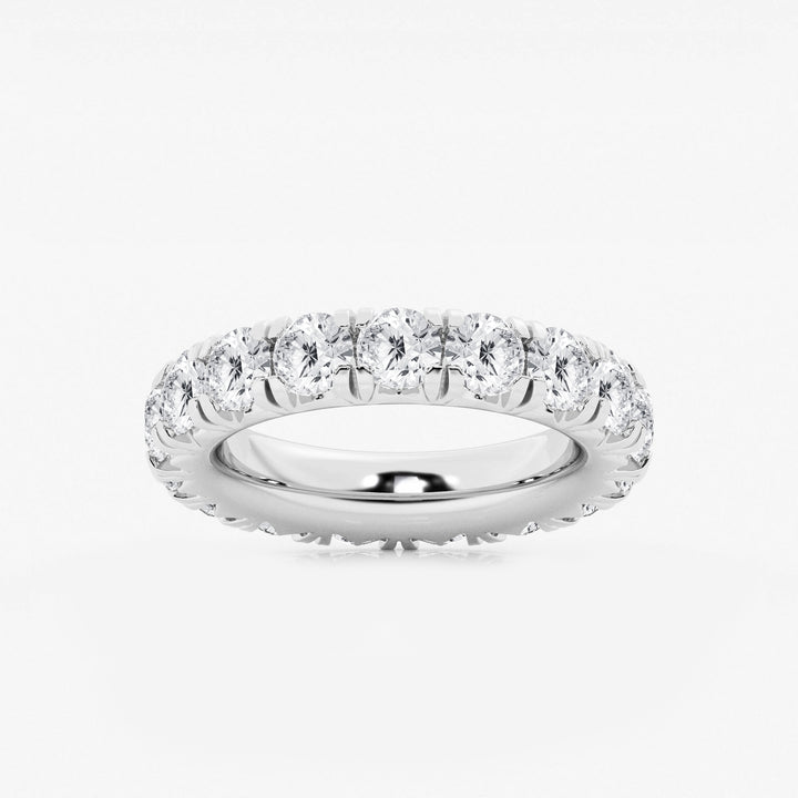 5 ctw Round Lab Grown Diamond Eternity Band - 4.4mm Width