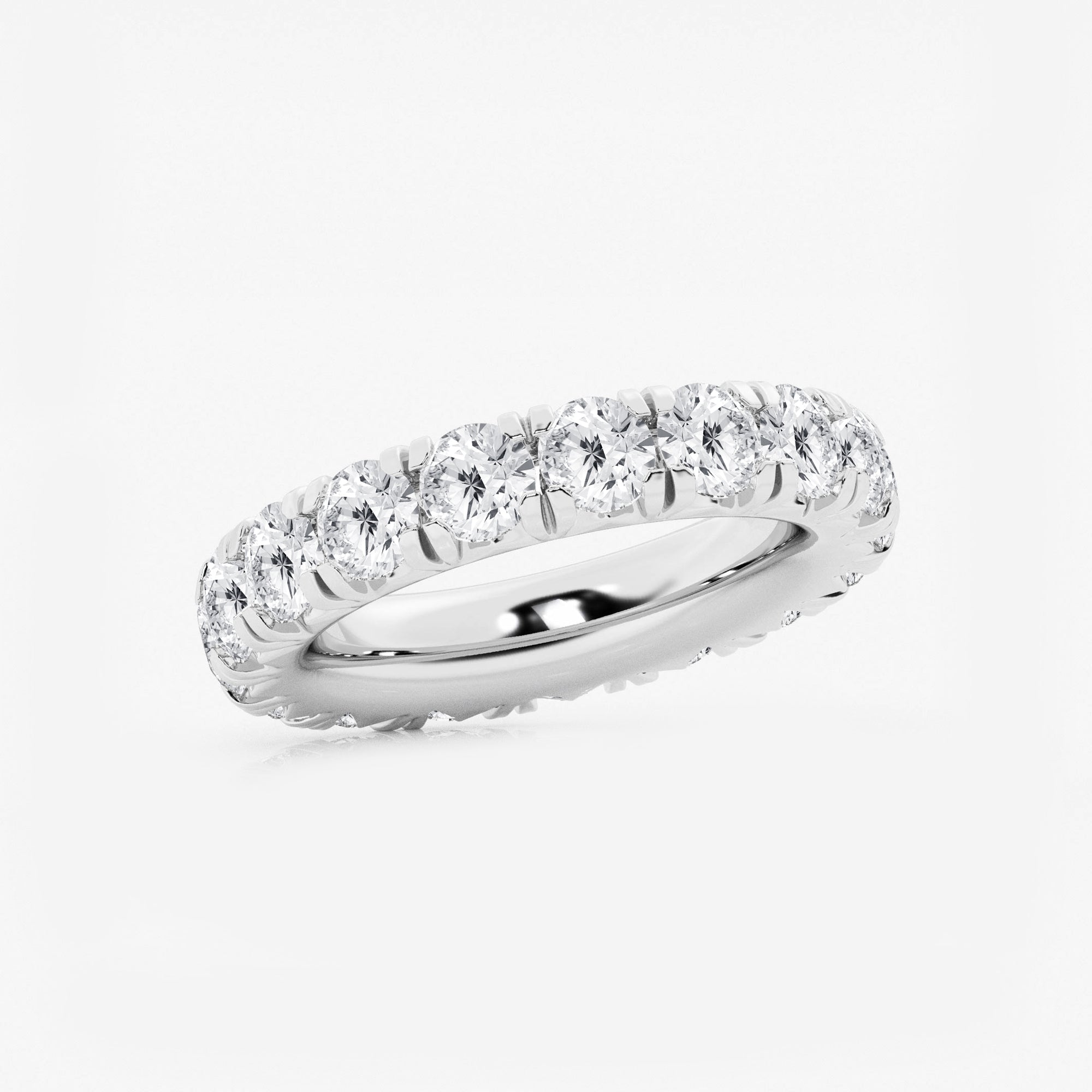 5 ctw Round Lab Grown Diamond Eternity Band - 4.4mm Width