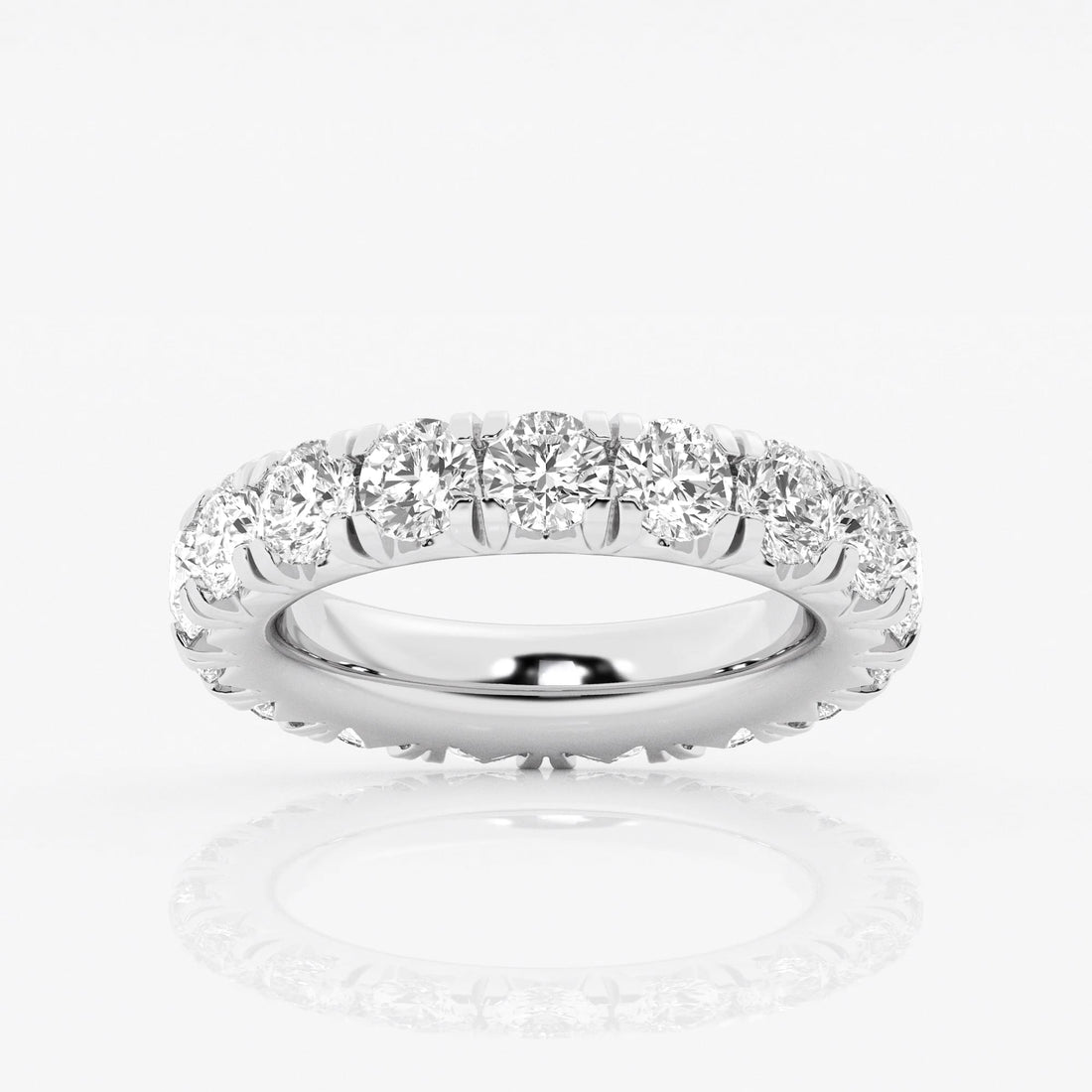 5 ctw Round Lab Grown Diamond Eternity Band - 4.4mm Width
