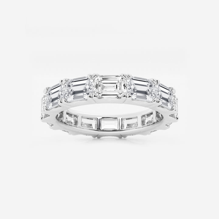 5 ctw East-West Emerald Lab Grown Diamond Eternity Band - 3.7mm Width