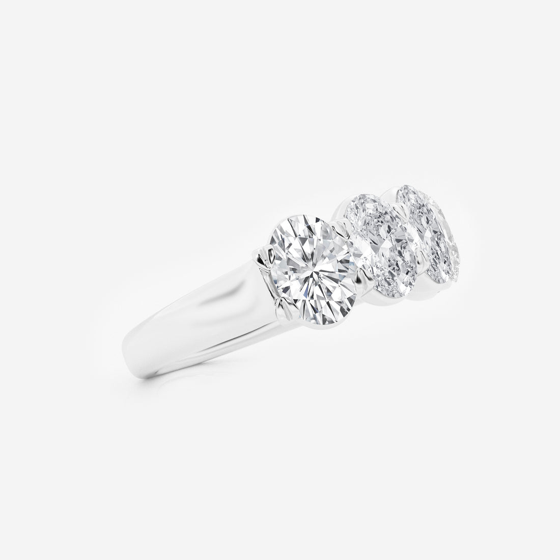3 ctw Oval Lab Grown Diamond Five-Stone Anniversary Band