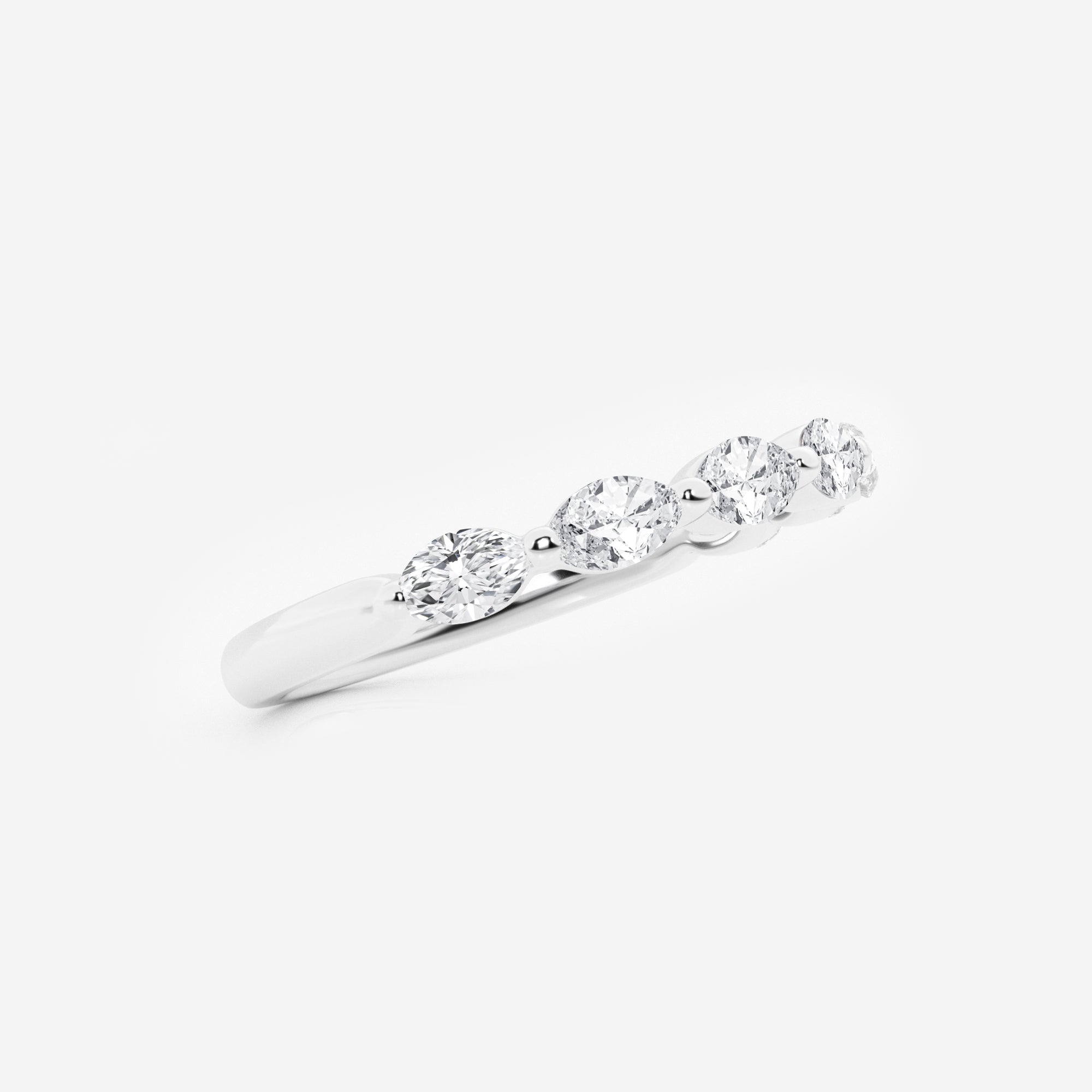 2 Reviews 1/2 ctw Marquise Lab Grown Diamond Stackable Ring