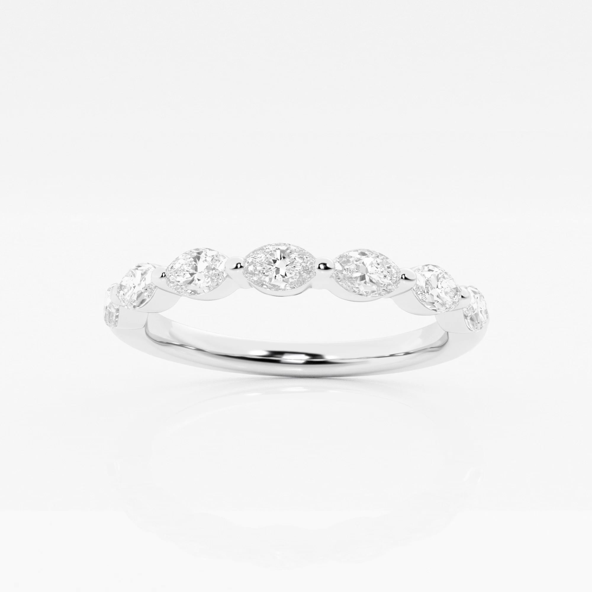 2 Reviews 1/2 ctw Marquise Lab Grown Diamond Stackable Ring