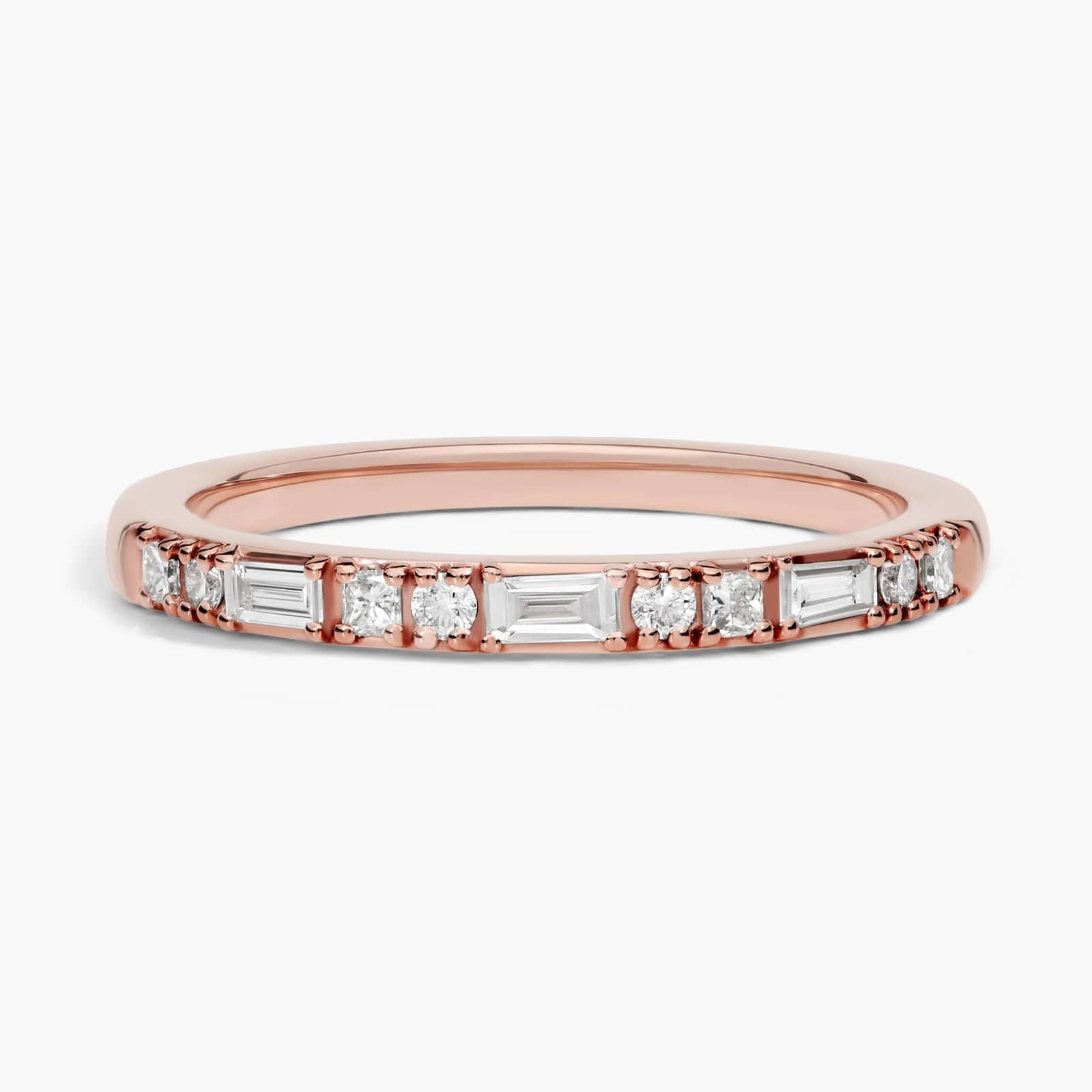 Dot Dash Diamond Ring in 14k Rose Gold (1/4 ct. tw.)