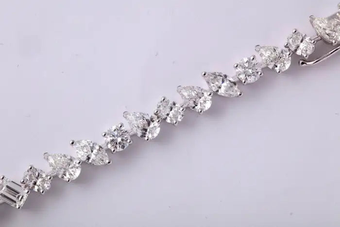 Multi Shape Diamond Tennis Bracelet