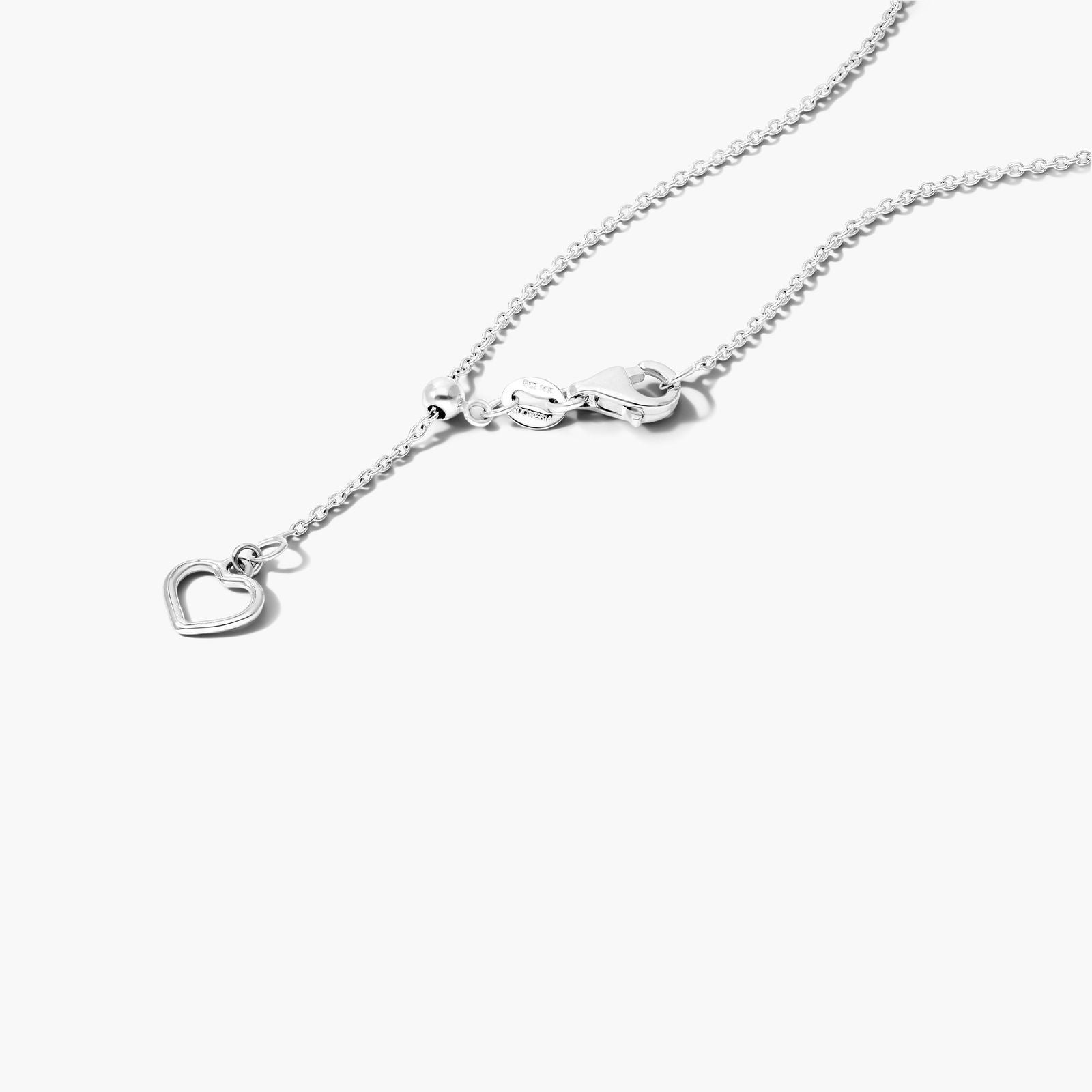 14K White Gold Graduated Diamond Necklace (0.50 CTW - H-I / SI1-SI2)
