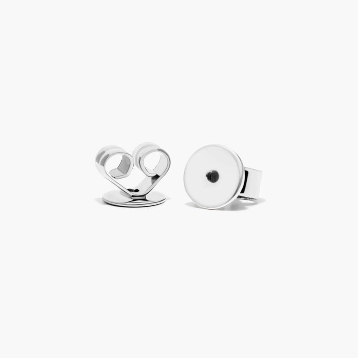 14K White Gold Butterfly Hoop Earrings (0.09 CTW - G-H /SI1-SI2)
