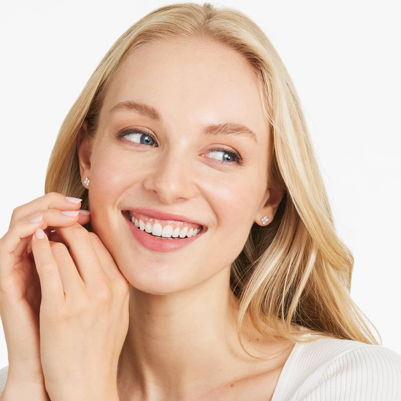 14K Yellow Gold Blossom Lab-Grown Diamond Stud Earrings (0.50 CTW - F-G /VS2-SI1)