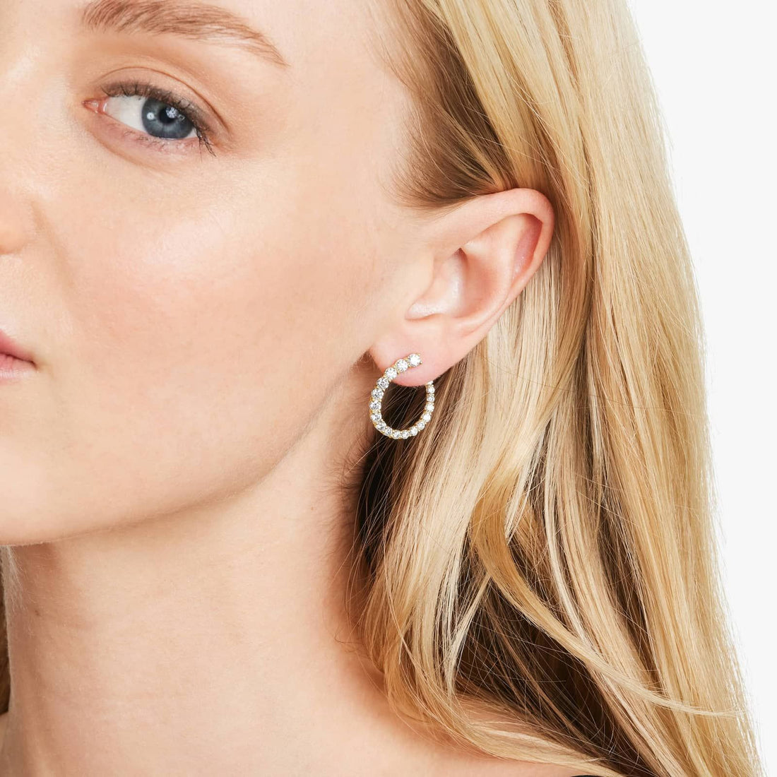 14K Yellow Gold Front Twist Lab-Grown Diamond Hoop Earrings (2.00 CTW -F-G /VS2-SI1)