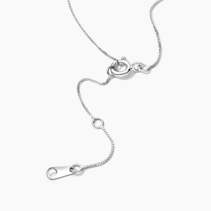 14K White Gold Seven Stone Halo Lab-Grown Diamond Necklace (1.00 CTW - F-G /VS2-SI1)