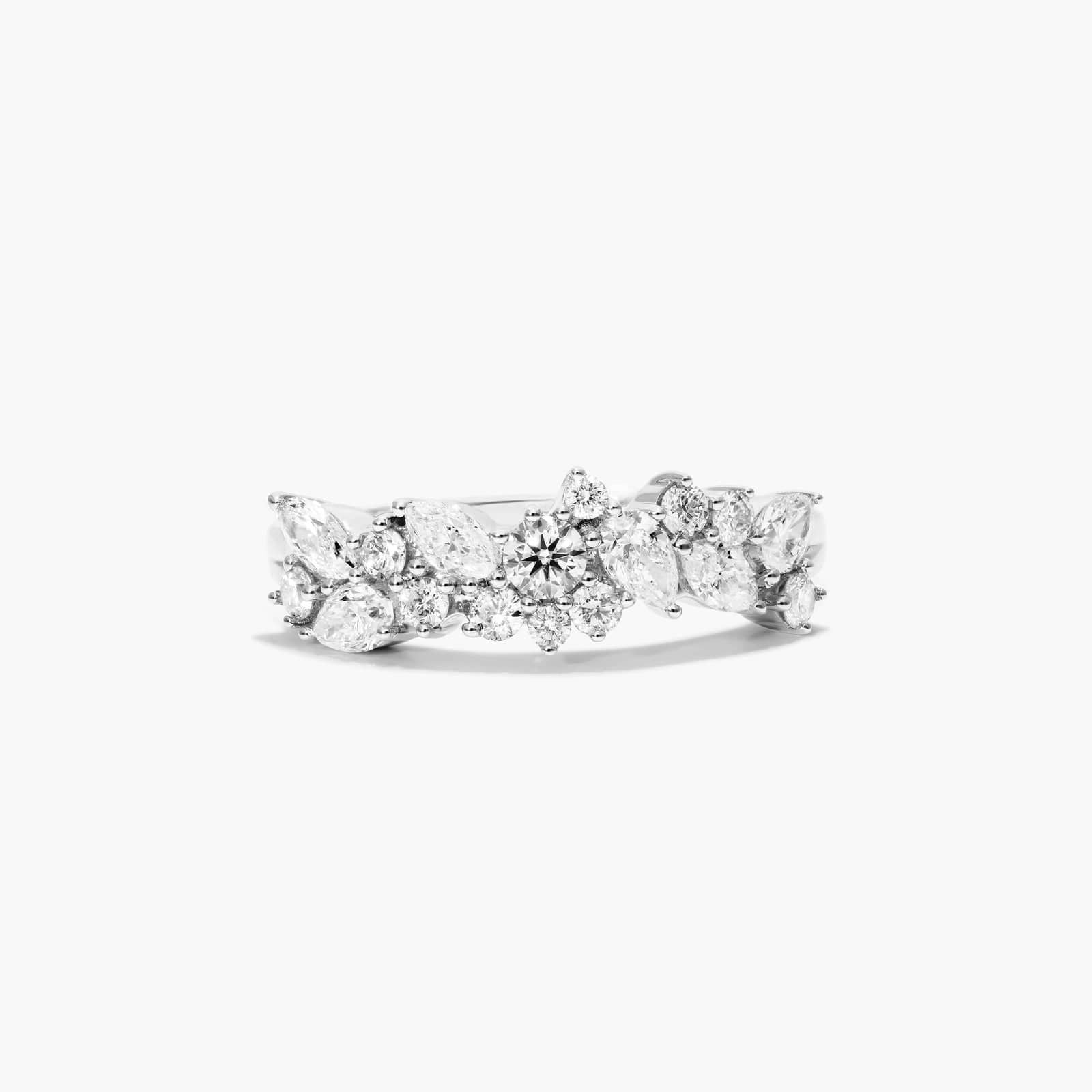 14K White Gold Whimsical Scatter Diamond Ring (0.30 CTW - H-I / SI1-SI2)