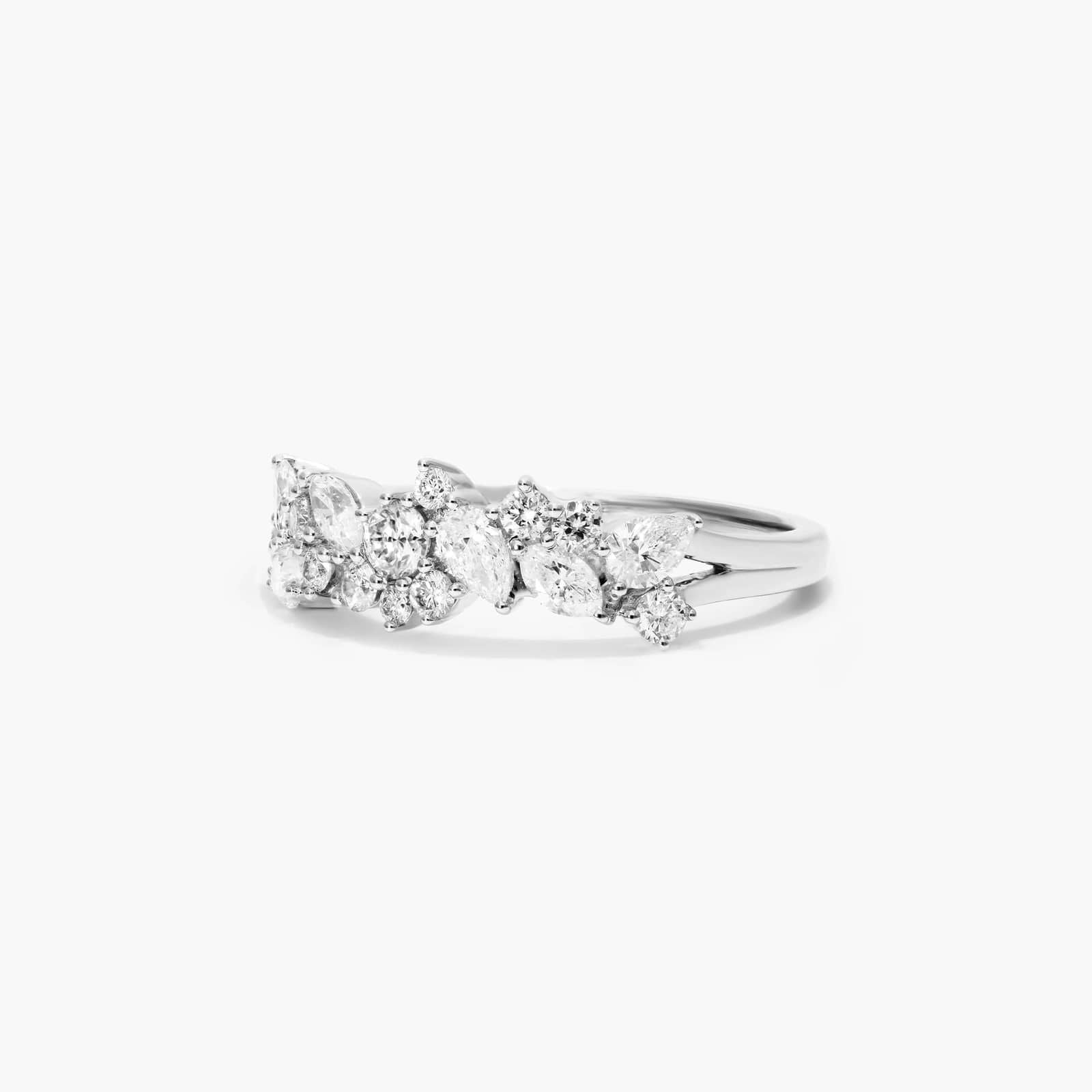 14K White Gold Whimsical Scatter Diamond Ring (0.30 CTW - H-I / SI1-SI2)
