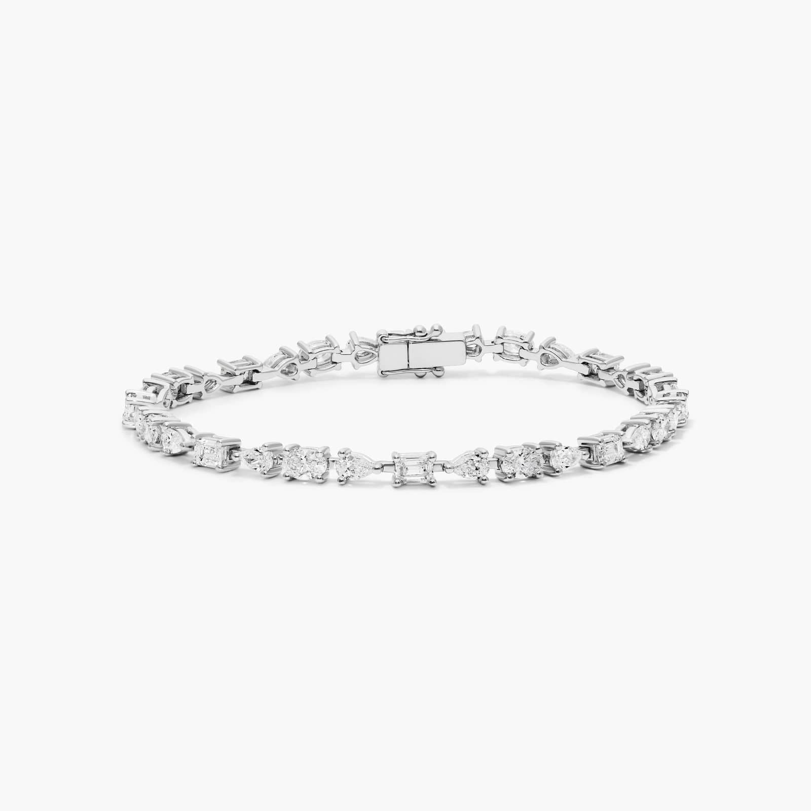 Fancy Array Lab-Grown Diamond Tennis Bracelet (1.70 CTW -F-G /VS2-SI1)