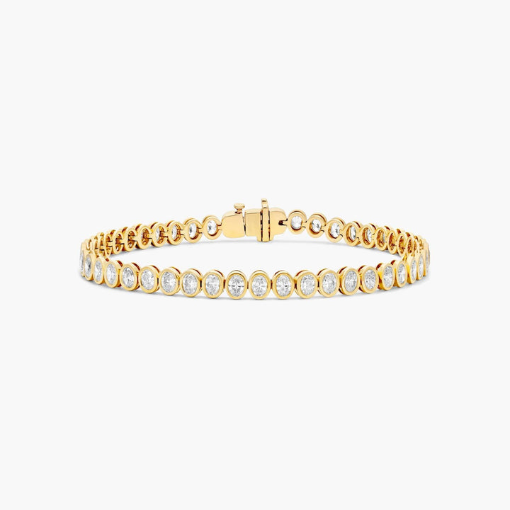 Oval Cut Lab-Grown Diamond Tennis Bracelet (4.56 CTW - F-G /VS1-VS2)