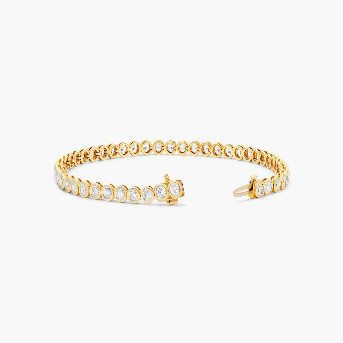 Oval Cut Lab-Grown Diamond Tennis Bracelet (4.56 CTW - F-G /VS1-VS2)