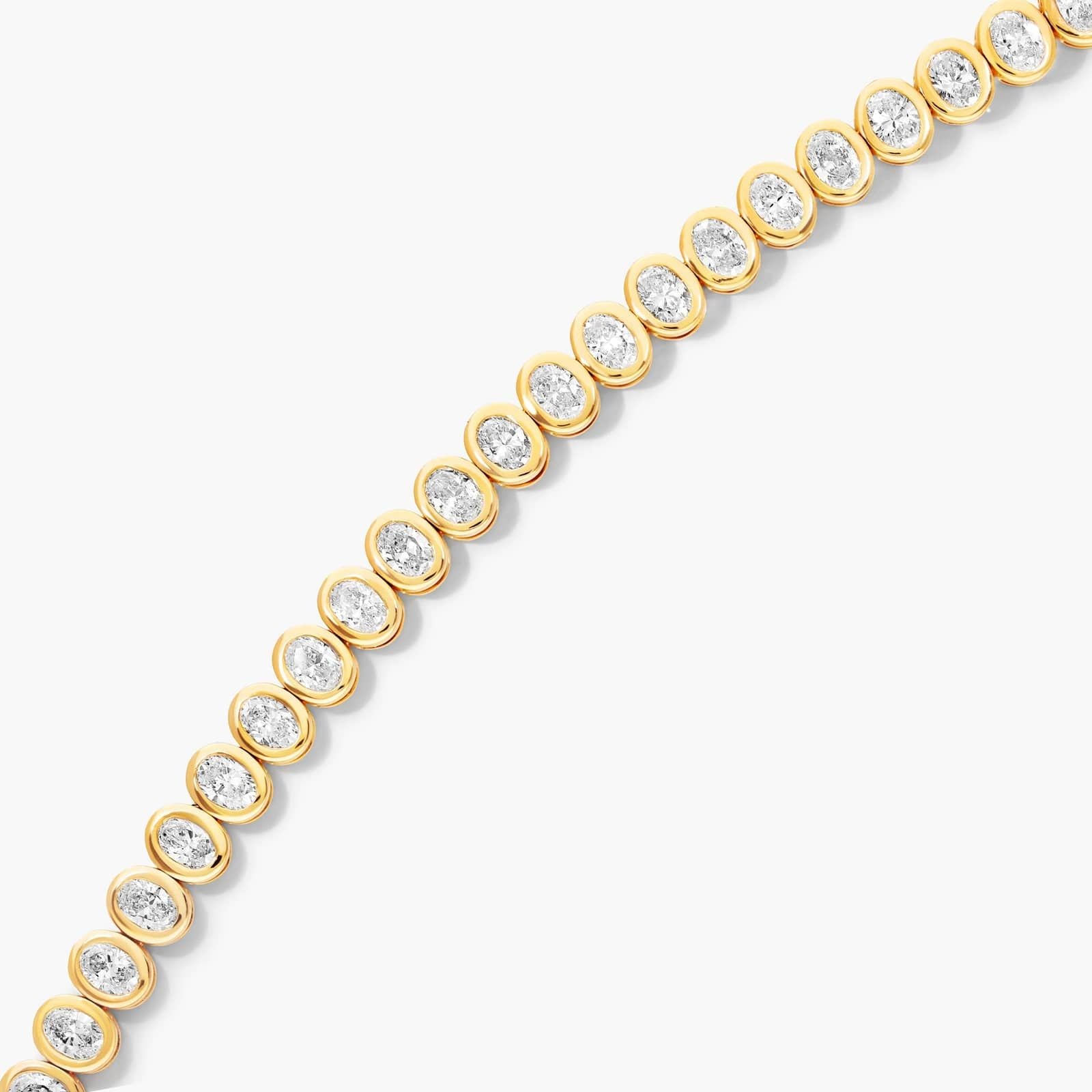 Oval Cut Lab-Grown Diamond Tennis Bracelet (4.56 CTW - F-G /VS1-VS2)