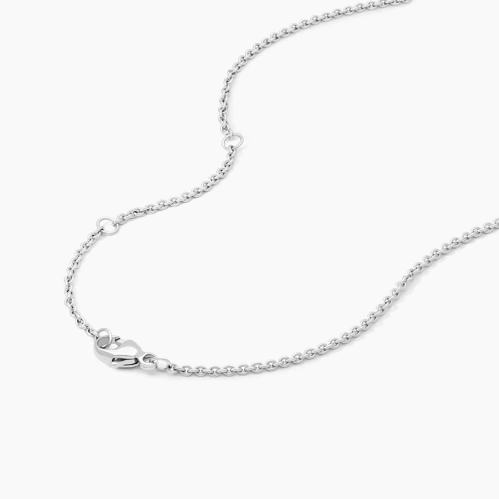 14K White Gold Lab-Grown Diamond Half Tennis Necklace (5.00 CTW -F-G / VS1-VS2)