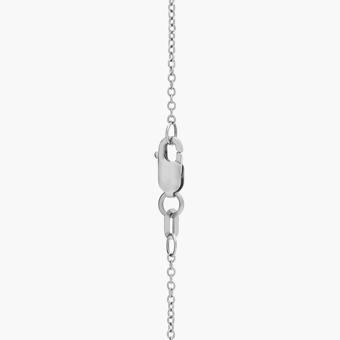 Diamond Halo Cluster Necklace In 14K White Gold (3/4 Ct. Tw.)