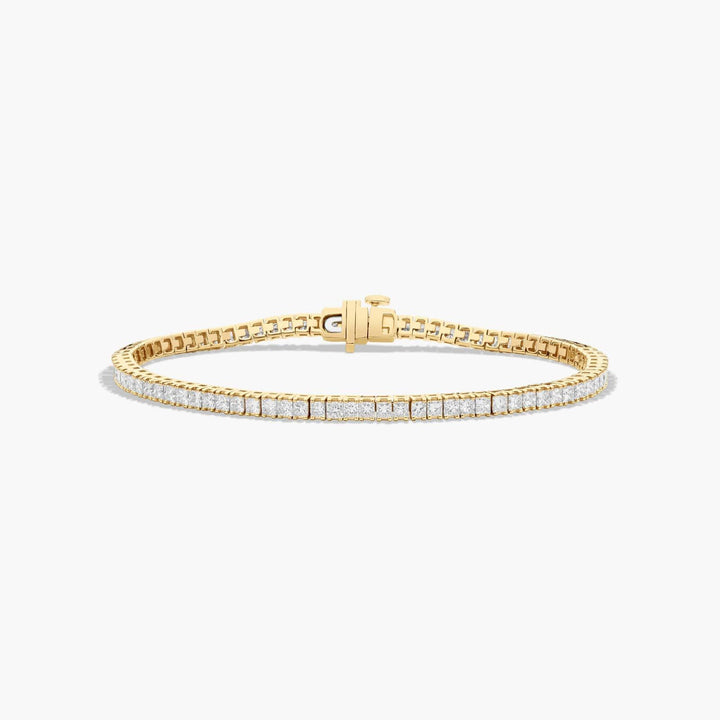 Princess Cut Lab-Grown Diamond Tennis Bracelet (5.00 CTW - F-G / VS2-SI1)