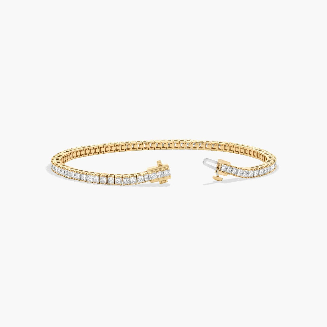 Princess Cut Lab-Grown Diamond Tennis Bracelet (5.00 CTW - F-G / VS2-SI1)