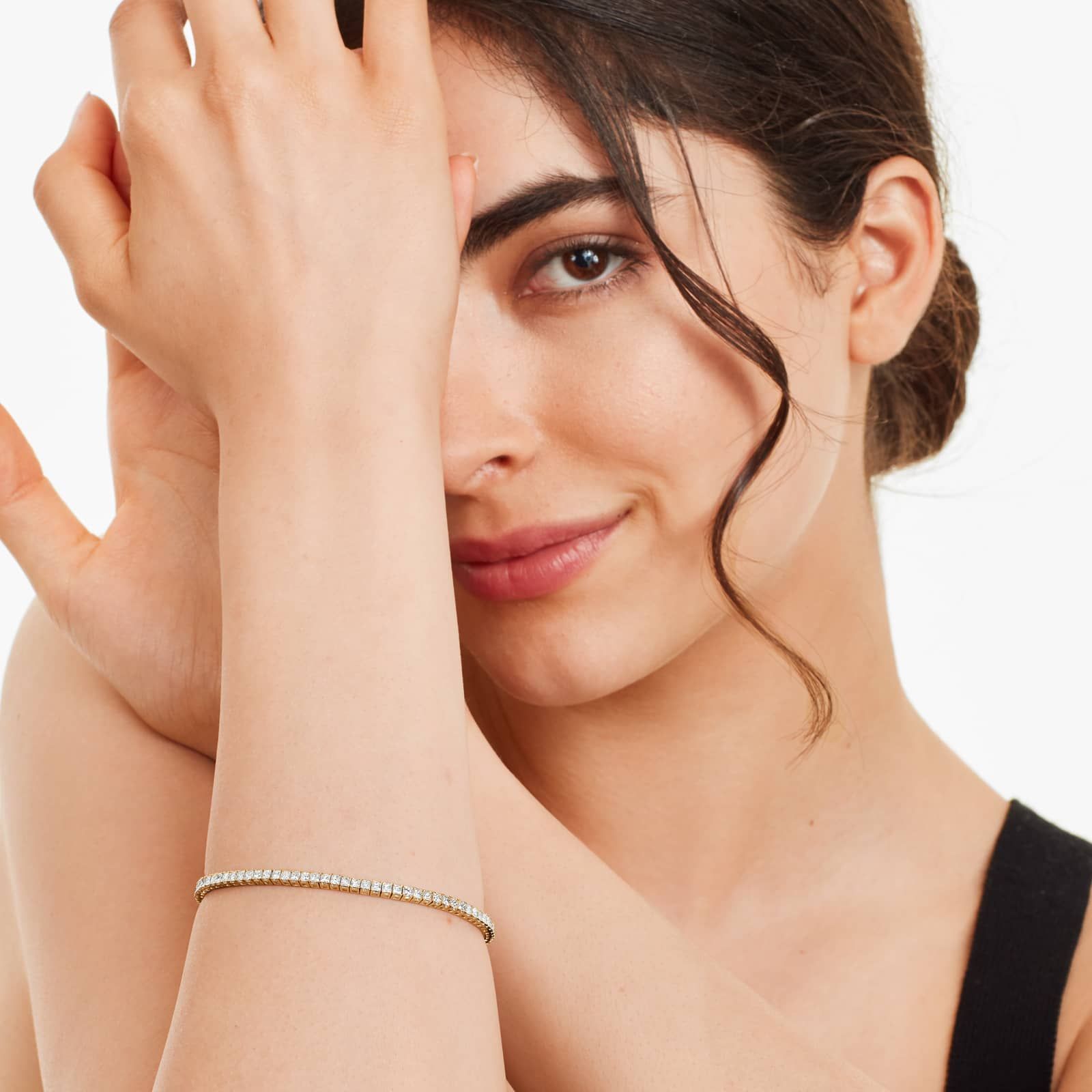 Princess Cut Lab-Grown Diamond Tennis Bracelet (5.00 CTW - F-G / VS2-SI1)