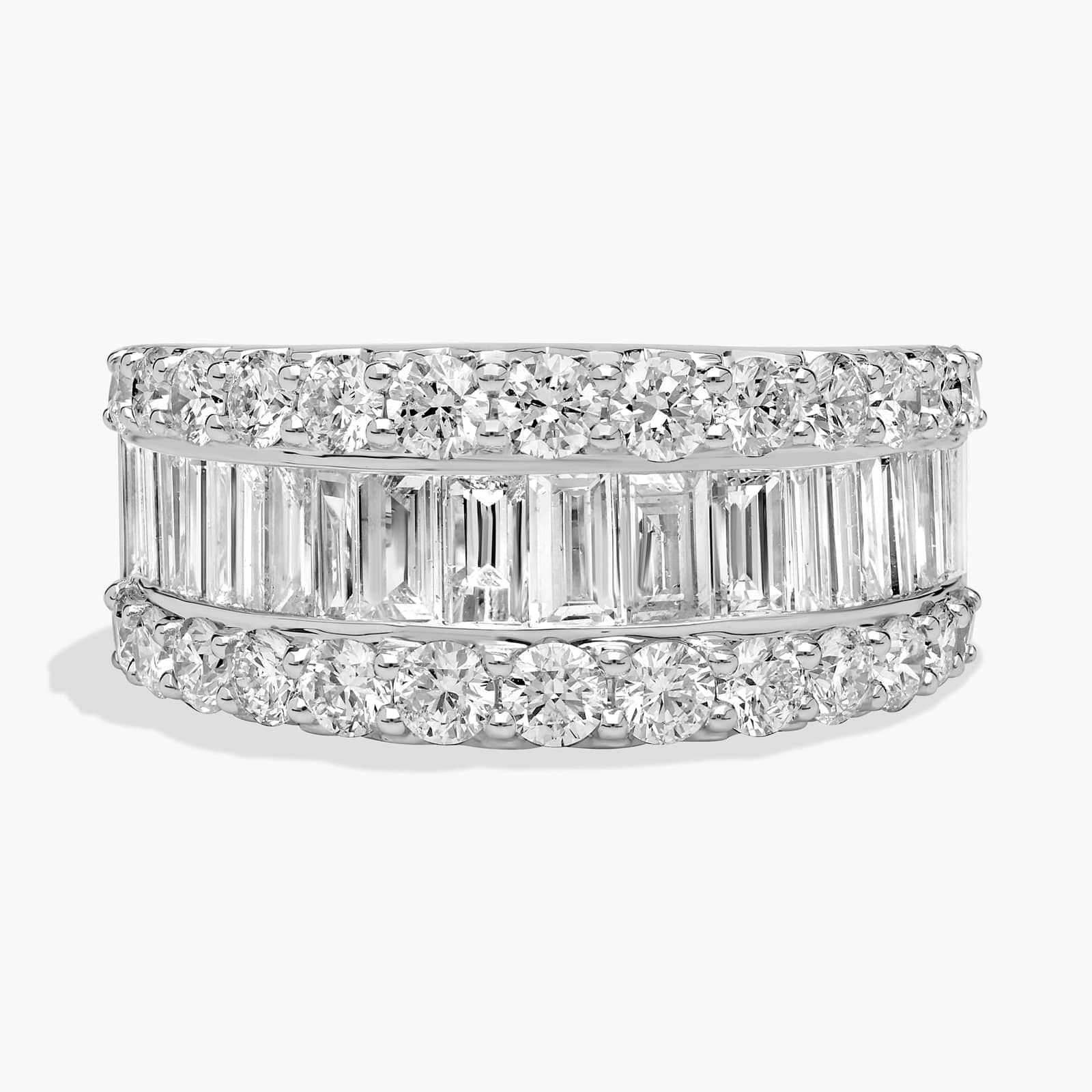 Baguette Diamond Channel Ring In 14K White Gold (3 Ct. Tw.)