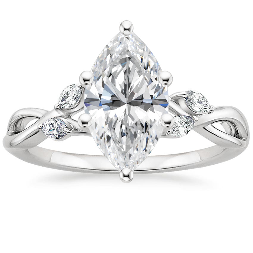 Diamond Ring with Winding  Diamond Ring