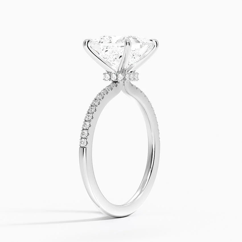 Demi Half Coverage Diamond Engagement Ring