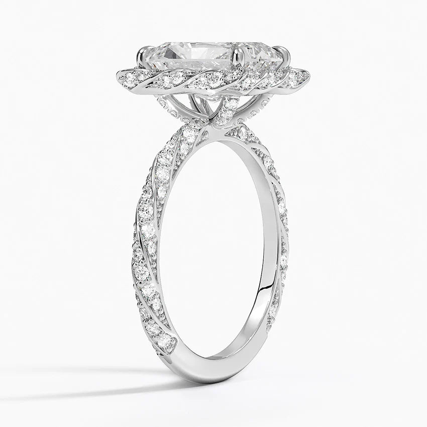 Nova Halo Diamond Engagement Ring color :F\G clarity : S1