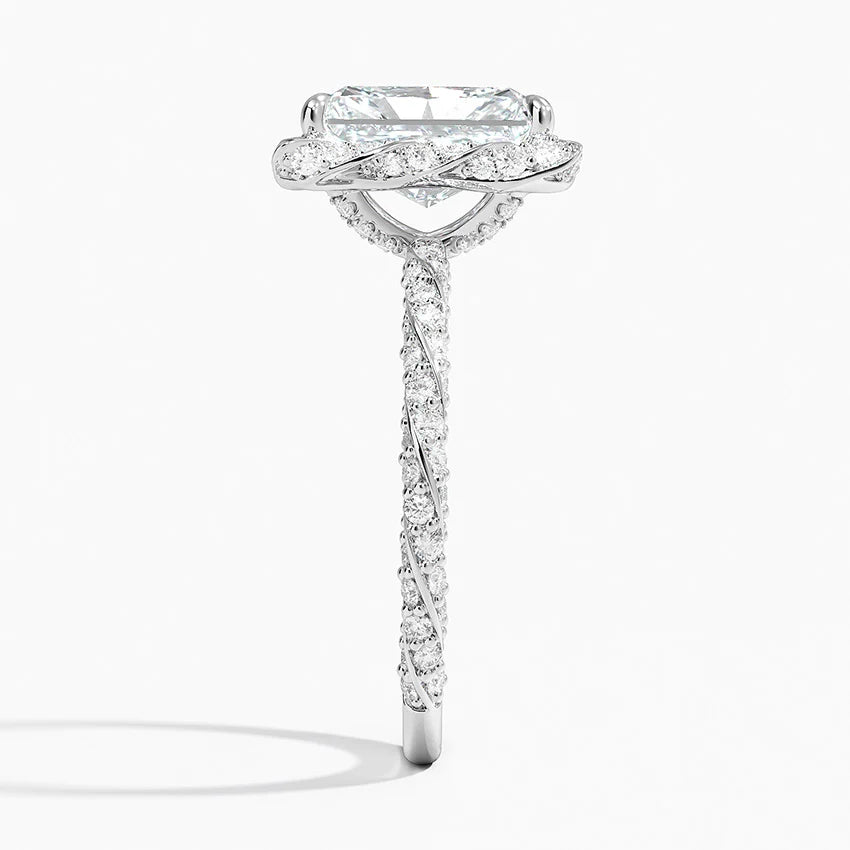 Nova Halo Diamond Engagement Ring color :F\G clarity : S1
