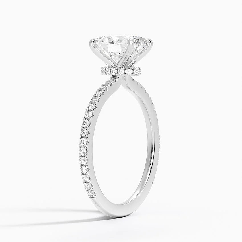 Demi Three-Quarter Coverage Diamond Engagement Ring