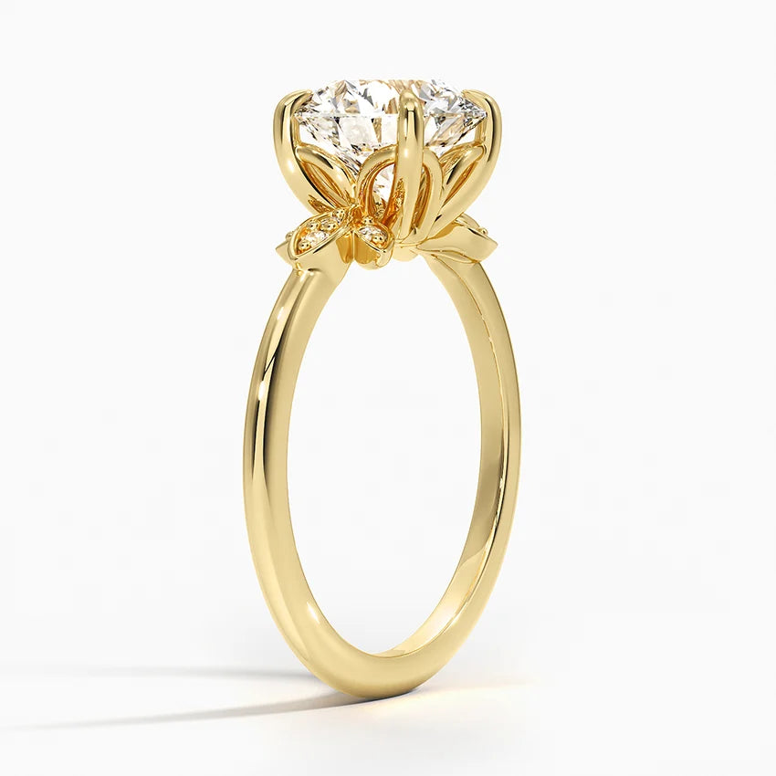 Fiore Diamond Engagement Ring    shape : round  color : F\G clarity : SI1