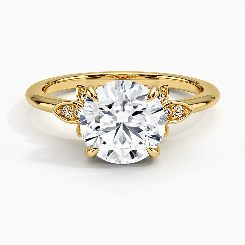 Fiore Diamond Engagement Ring    shape : round  color : F\G clarity : SI1