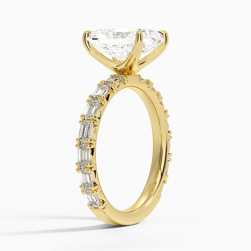 Nathalie Emerald-Cut Diamond Engagement Ring