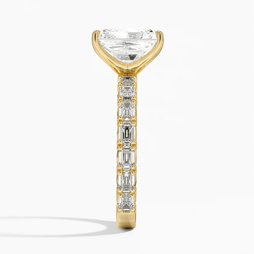 Nathalie Emerald-Cut Diamond Engagement Ring