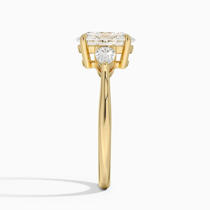 Three Stone Diamond Engagement Ring