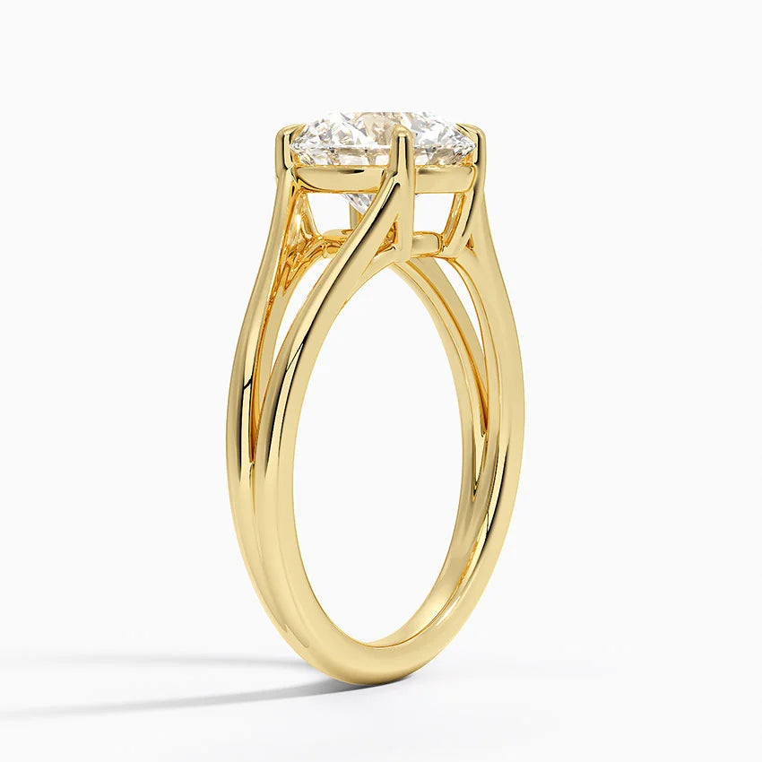 Tressa Split Shank Solitaire Engagement Ring