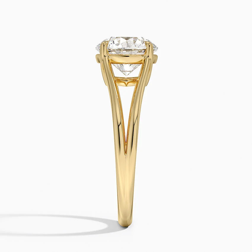 Tressa Split Shank Solitaire Engagement Ring